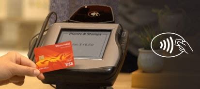 Wells Fargo contactless card symbol